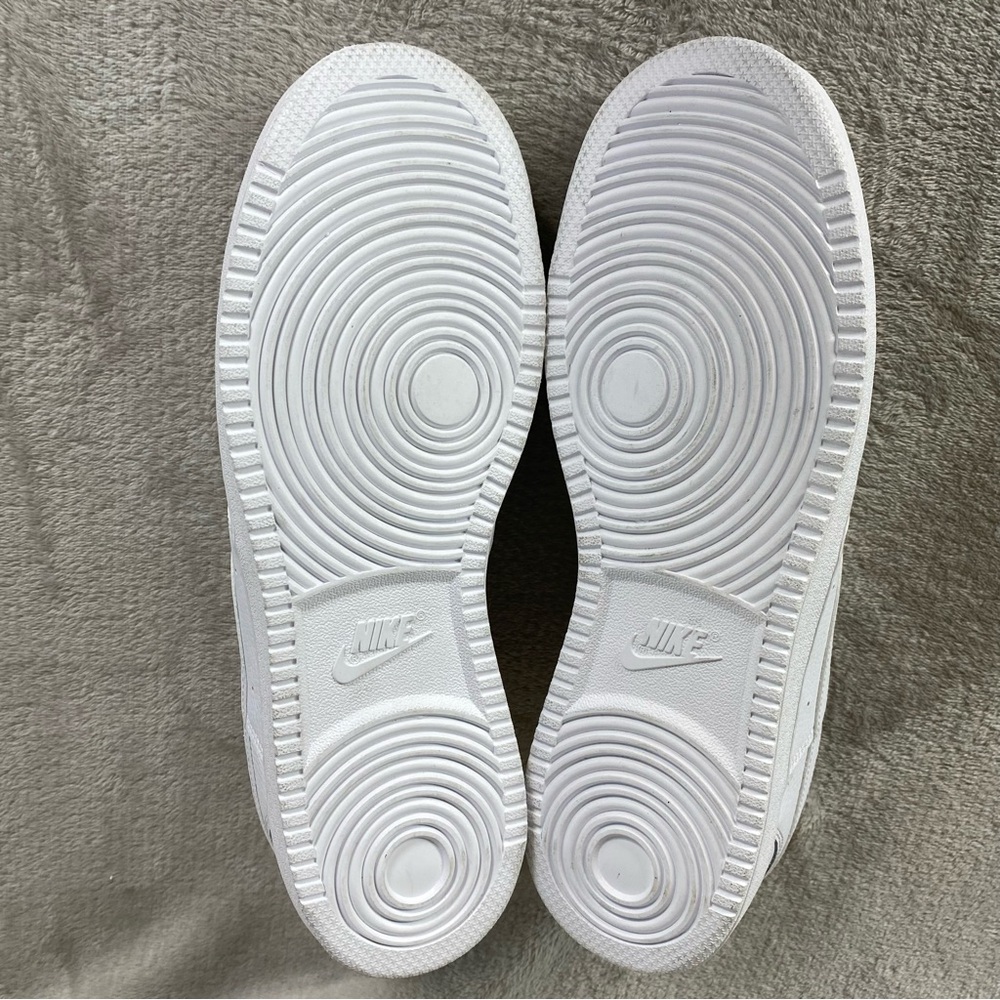 Nike Court Vision Next Nature Mens Sneakers Shoes 11 Triple White Leather NEW - Picture 9 of 10